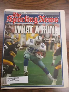 The Sporting News 5 de febrero 1996 Emmitt Smith Dallas Cowboys Cubierta NFL De colección - Imagen 1 de 1