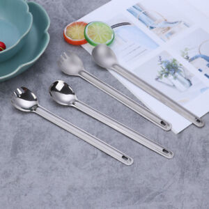 TOAKS Titanium Long Handled Spoon with Polished Bowl SLV-11 - Camping Outdoor