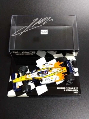 Minichamps Heikki Kovalainen Renault F1 Team R27 2007 Autographed F1 1/43 Japan - Image 1 of 2