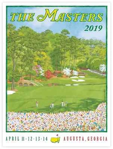 Lee Wybranski Limited Edition Masters Poster Augusta National Golf Sign 2019 - Picture 1 of 7