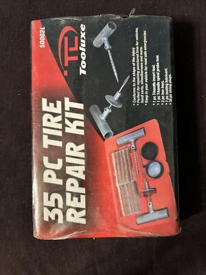 Tooluxe 50002L Universal Tire Repair Kit to Fix Punctures & Plug Flats, 35-Pc Pk - Image 1 of 4