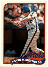 1989 Topps New York Mets Baseball Card #85 Kevin McReynolds
