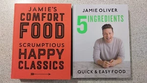 2 x Jamie Oliver Bundle -Comfort Food, and 5 Ingredients Hardcovers - Picture 1 of 9