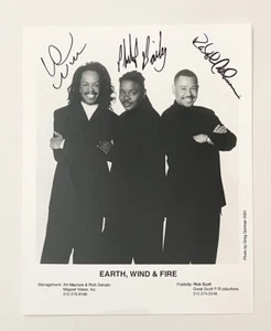 Earth, Wind & Fire 8" X 10" Promotional Press Photo Signed In-Person 2001 - Picture 1 of 1