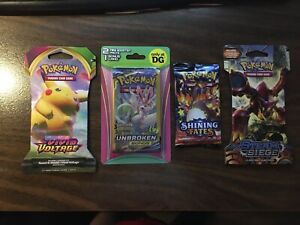 Lot of Pokemon booster packs, all new and factory sealed 4 packs - 1267