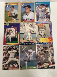 ROGER CLEMENS Baseball Card Lot of 9 cards BOSTON RED SOX 9 - Picture 1 of 19