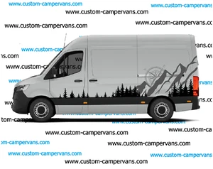 (No.1154) CAMPER VAN GRAPHICS MOTORHOME STICKERS GRAPHICS DECALS CARAVAN DECALS - Picture 1 of 8