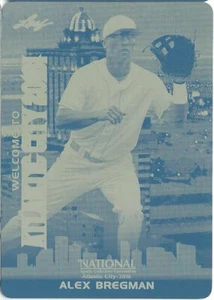 ALEX BREGMAN 2016 Leaf NSCC Booth Exclusive Rookie PRESS PLATE 1/1 - Picture 1 of 1