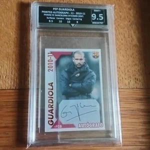 Pep Guardiola Autograph 2010 Panini Sticker Graded 9.5 Mint - Picture 1 of 4