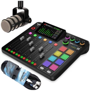Estación de podcast Rode Rodecaster Pro II + podmic + cable keepdrum - Imagen 1 de 10