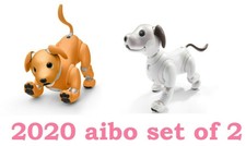 SONY aibo ERS1000 CARAMEL Edition 2020 Limited + IVORY WHITE AI Robot Dog 2 set