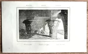 1839 print TEMPLE OF EDFU (IDFU), UPPER EGYPT, #17 - Picture 1 of 1