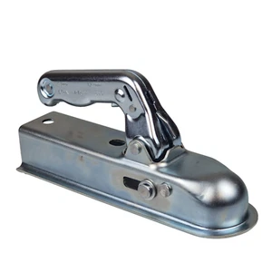 Trailer Hitch Coupling Pressed Steel For Unbraked Trailers 800kg - 60mm Drawbar - Picture 1 of 8