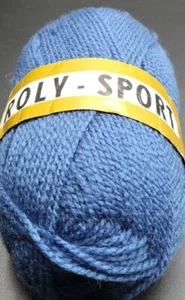 SKEIN/BALL OF (DISC) UNGER ROLY-SPORT YARN - COLOR #4090 BLUE - Picture 1 of 4