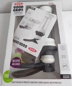 OXO GOOD GRIPS COOKIE PRESS NIB WITH 12 DISCS AND DISC STORAGE CASE - Picture 1 of 5
