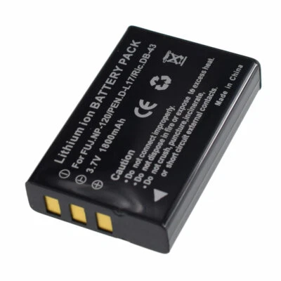 Batteria agli ioni di litio NP-120 NP120 per fotocamera Fujifilm Fuji FinePix F10 F11 1800 mAh