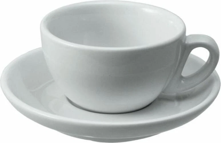Cappuccino Tasse Kaffeetasse + Untertasse ITALIA 0,28 l Hotel Porzellan weiß
