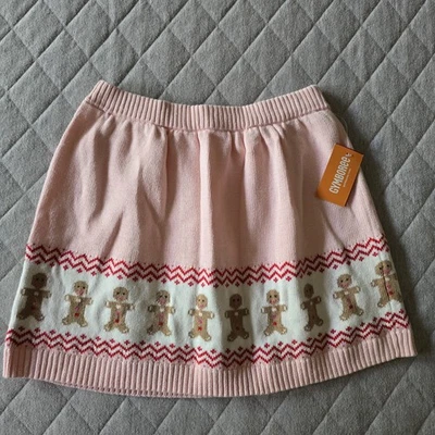 Falda Suéter Gymboree Rosa Pan de Jengibre Niñas Talla 8 Nueva con Etiquetas Foto 1 de 4