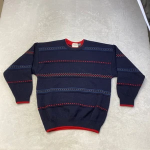 Maglione lana uomo girocollo a righe vintage The Review Collection - Foto 1 di 8