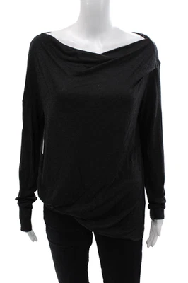 Camiseta Pullover Helmut Lang Mujer Cuello Redondo Manga Larga Gris Talla M Foto 1 de 4