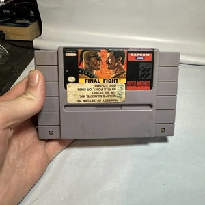 Final Fight (Super Nintendo SNES, 1991) Authentic Cartridge only - Picture 1 of 3
