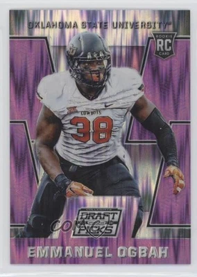 2016 Prizm Collegiate Draft Picks Purple Flash /99 Emmanuel Ogbah #177 Rookie RC - Image 1 of 2