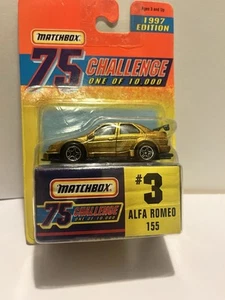 Matchbox Superfast Alfa Romeo 155 Gold Challenge 1997. #3 Excellent Condition - Picture 1 of 5