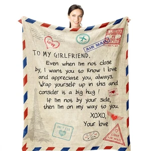 Gifts for Girlfriend 60"x50" Blanket -Girlfriend Christmas Birthday Gifts for... - Picture 1 of 7