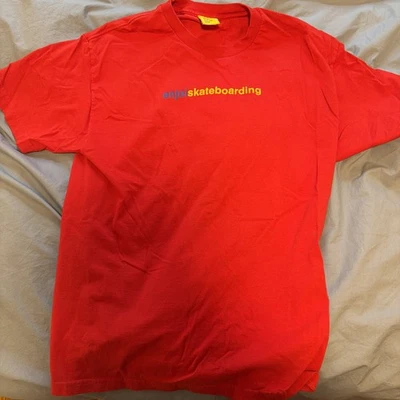 Винтажная футболка Enjoi для скейтбординга большая красная 2000-е Y2K Rodney Mullen Skate - Изображение 1 из 4