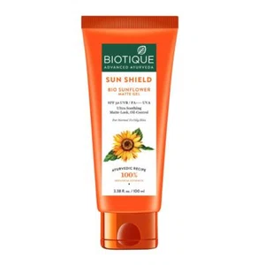 Biotique Sunflower Matte Gel SPF 50 UVB PA+++ UVA Sunscreen Choose Size - Picture 1 of 3