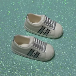 Mattel Barbie Flavas Doll White & Silver Sneakers Tennis Shoes Hip Hop - Picture 1 of 5