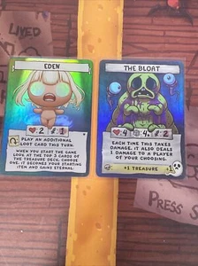 Binding of Isaac Four Souls Promo Karten Holo Foil GRÜN The Bloat LONG HAIR Eden - Bild 1 von 4