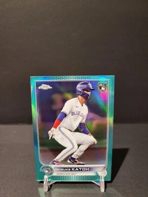 2022 Topps Chrome Update Gosuke Katoh AQUA RC 017/250 #USC42 Toronto Blue Jays - Image 1 of 4