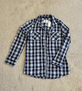 Justice girls shirt, plaid shirt, size 16 - Picture 1 of 3