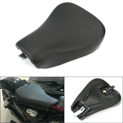For Harley 07-14 Sportster XL 883 1200  Front Solo Seat Driver Leather Cushion - Image 1 of 4