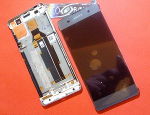 Display Touch Screen + Cover Frame sony Xperia Xa F3111 F3115 Black Grey Screen - Picture 1 of 1