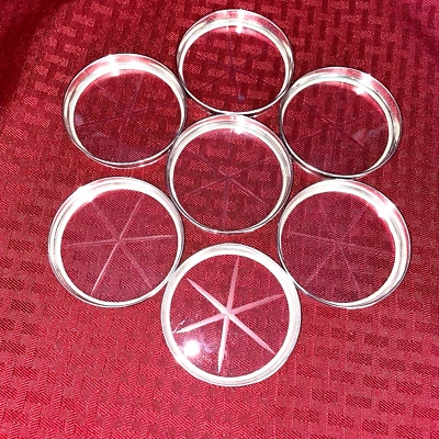 VINTAGE SET OF STERLING DRINK COASTERS SET OF 7 - Image 1 of 4