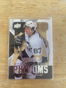 2008-09 Upper Deck Hockey MVP First Line Phenoms Sidney Crosby Card #FL13