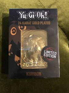 "Kuriboh" (KON-YGO27G) 24k Karat Real Gold Plated YuGiOh Card LTD 5000 Fanattik - Picture 1 of 4