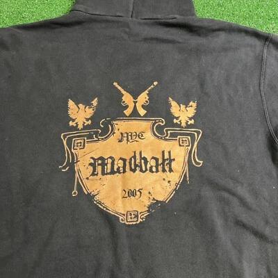 Rare Madball Hardcore Band 2005 Black Full Zip Sweater Size Large Vintage - Image 1 of 4