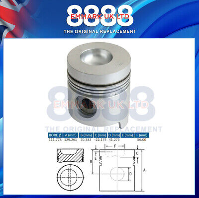 Fits Ford New Holland 7000 7600 7700 Tractor Piston 040 D6Nn6108Ac • 47.50£