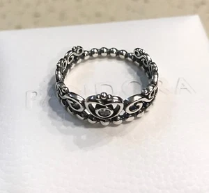 Pandora My Princess Tiara Ring #190880CZ ~ FREE HINGED BOX & POLISHING CLOTH+Tag - Picture 1 of 11