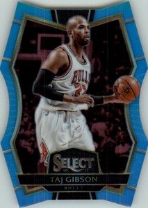 2016-17 Select Prizms Light Blue Die-Cut Basketball Card #140 Taj Gibson /199