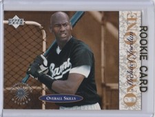 MICHAEL JORDAN ROOKIE CARD Baseball RC Minor League BASKETBALL BULLS BARONS RC!