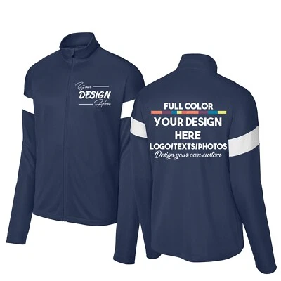 Ink Stitch Design Men Your Own Custom Printed Travel Zip Up Jackets - Image 1 of 4