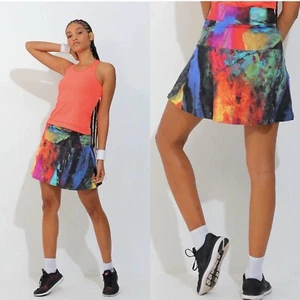 Dona Jo's Neu mit Etikett Skort mehrfarbig Gr. 1 S Pickleball Tennis Golf Tasche - Bild 1 von 12