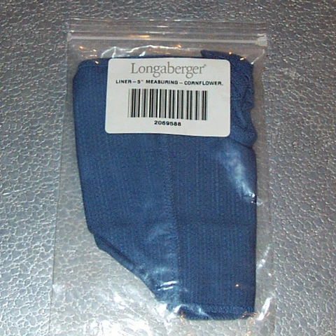 Longaberger Cornflower MEASURING Basket Liner 5" inch... RARE ~USA~ Ships FREE! Cover