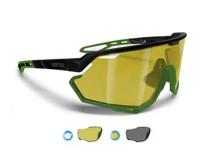 Bertoni Fahrradbrille MTB großes photochromes polarisiertes Glas ALPHA Y - Bild 1 von 18