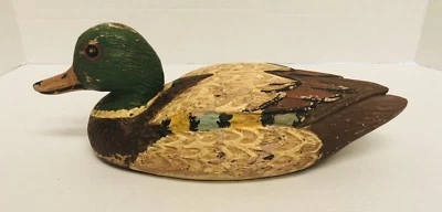 Antique Vintage Old CERAMIC DECOY DUCK - Made In USA (ANNE-JO) - Image 1 of 4