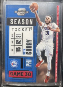 Boleto de temporada óptico Panini Contenders 2020-21 base Seth Curry #64 - Imagen 1 de 2